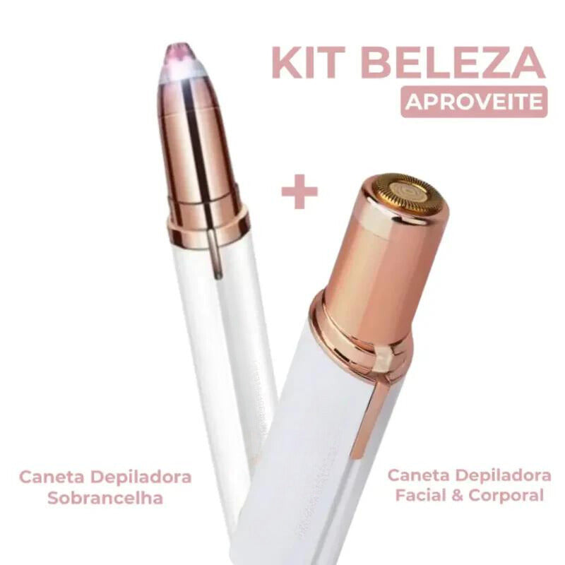 Kit Beleza - Canetas Depiladoras Facial & Corporal + Sobrancelha magic blade 🔥