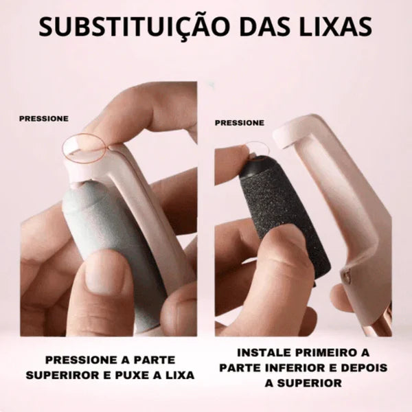 Lixa Elétrica para Calos e Rachaduras - BeautyFeet©️ compre 1 leve 2 🔥