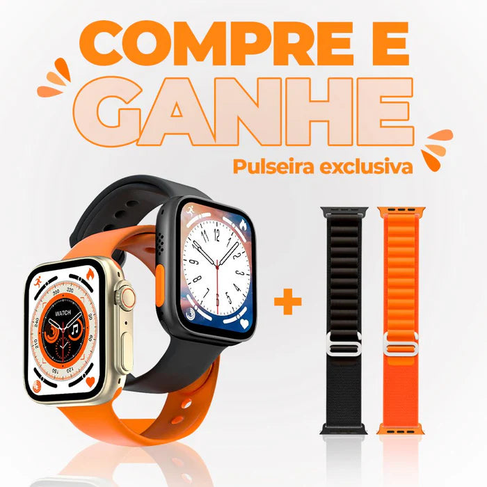 Smartwatch - Ultra Series 8 (+ 2ª Pulseira de Brinde)